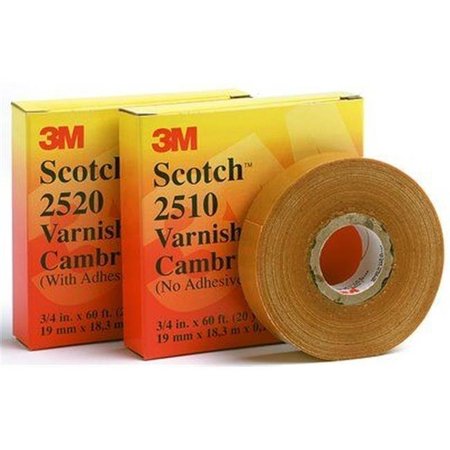 3M 3M 500-106616 0.75 x 36 in. Varnished Cambric Tape 2510 500-106616